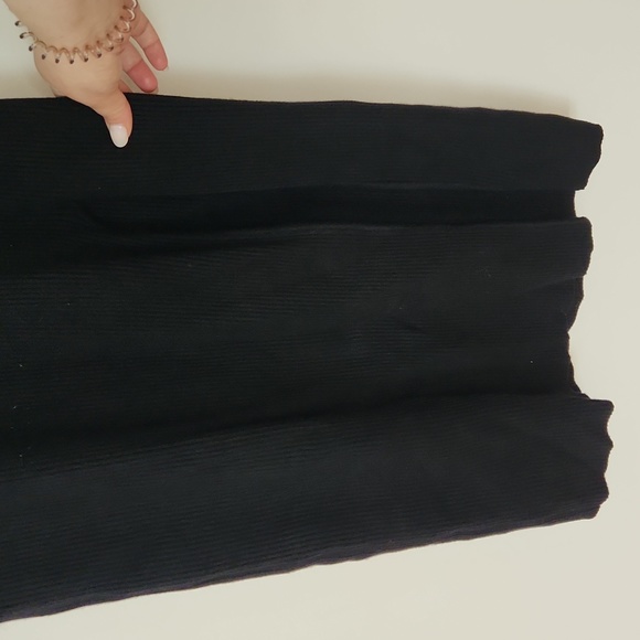 Lulus snuggle with you black turtleneck bodycon ribbed dress - Picture 7 of 8